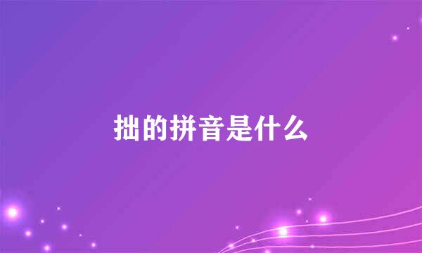 拙的拼音是什么