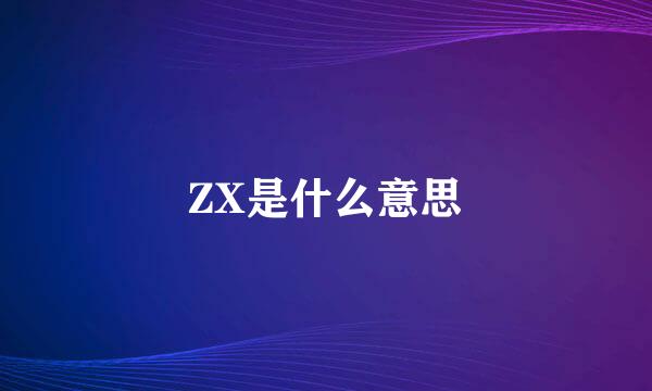 ZX是什么意思