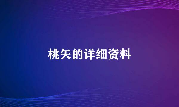 桃矢的详细资料