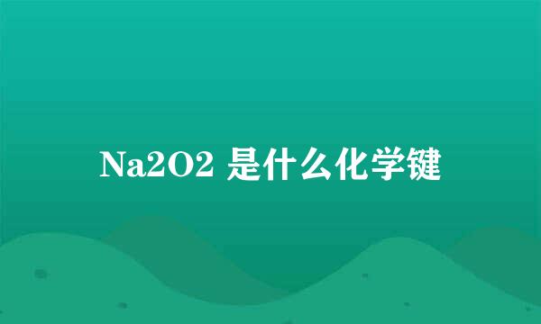 Na2O2 是什么化学键