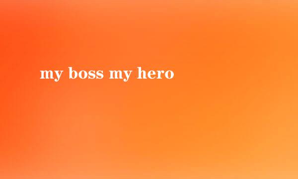 my boss my hero