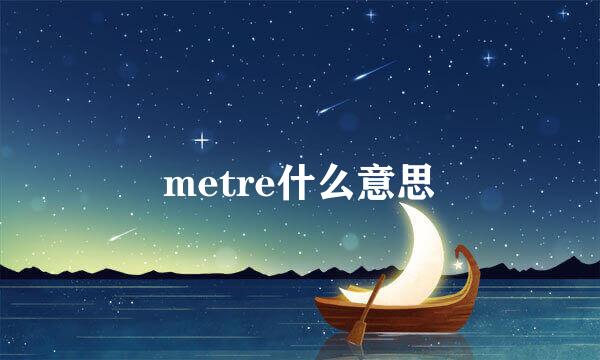 metre什么意思