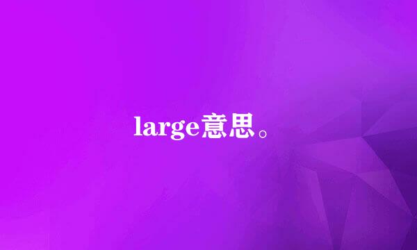 large意思。