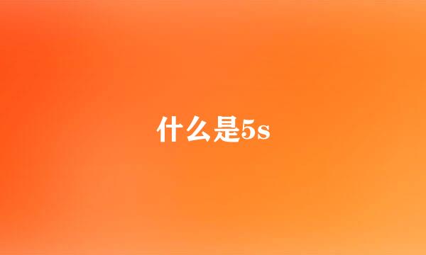 什么是5s