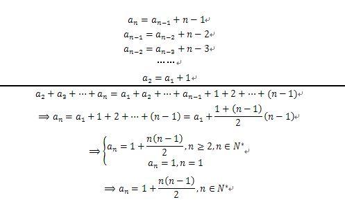 运用累加法求数列通项公式