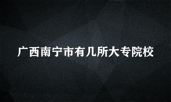 广西南宁市有几所大专院校