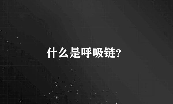 什么是呼吸链？