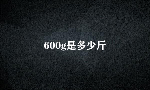 600g是多少斤