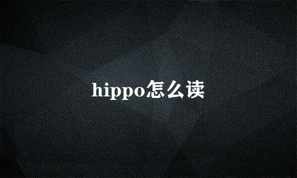 hippo怎么读