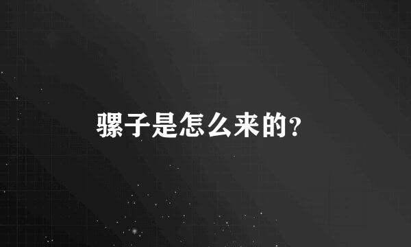 骡子是怎么来的？