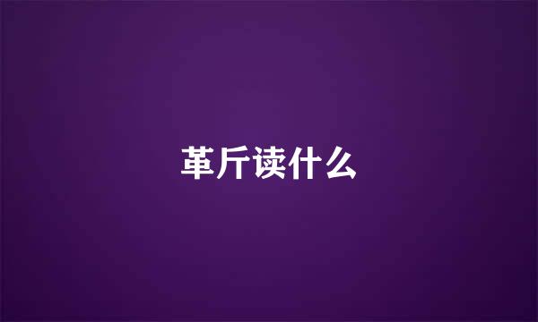 革斤读什么