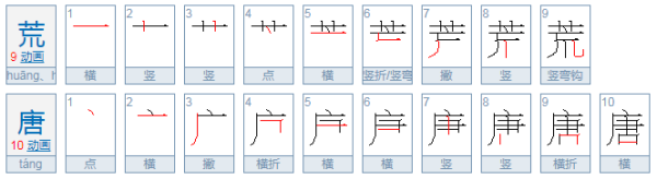 荒唐的读音是什么