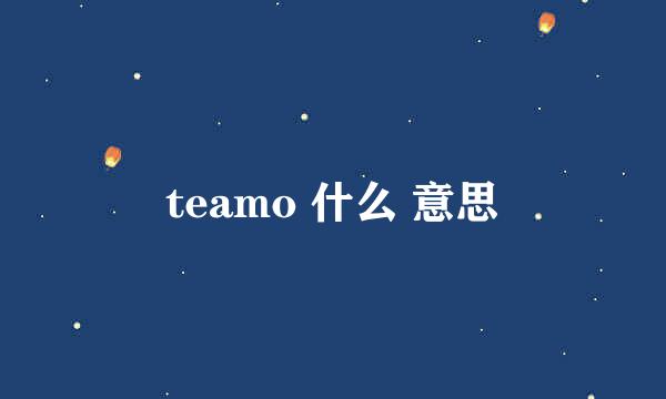 teamo 什么 意思