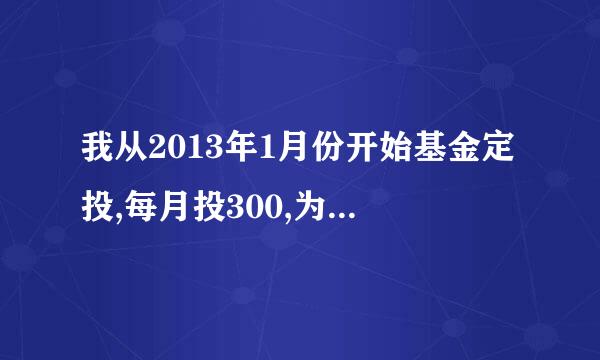 我从2013年1月份开始基金定投,每月投300,为什么7月份我查帐时只显示500块呢?是不是说明亏了呢？