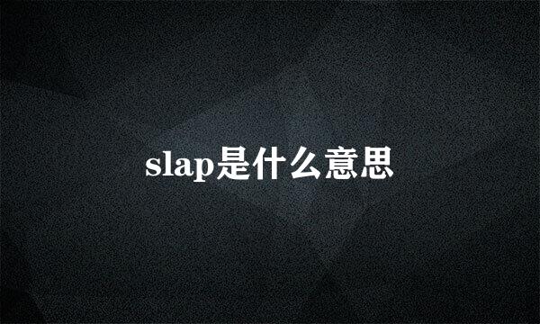 slap是什么意思