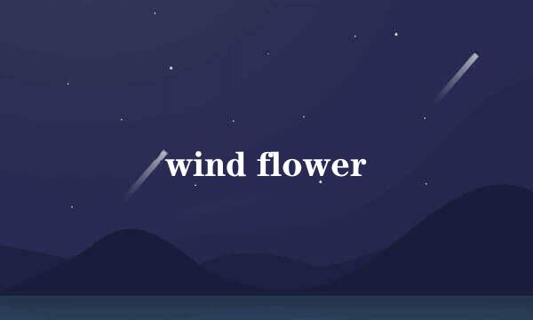 wind flower