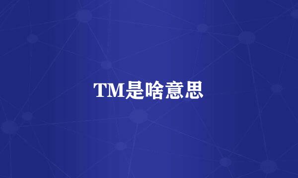 TM是啥意思