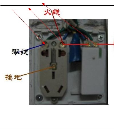 求大神五孔一开关的插座接线方法