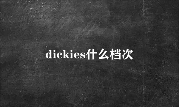 dickies什么档次