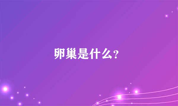 卵巢是什么？