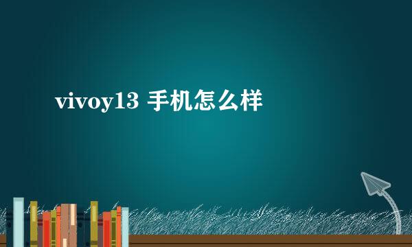 vivoy13 手机怎么样