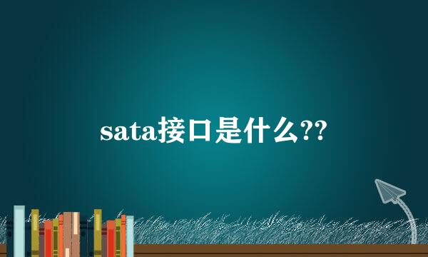 sata接口是什么??