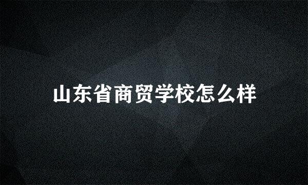 山东省商贸学校怎么样