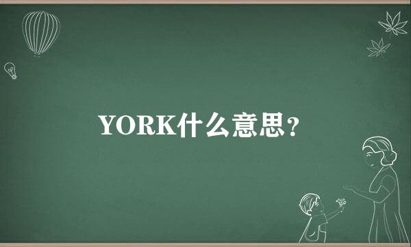 YORK什么意思？