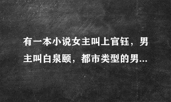 有一本小说女主叫上官钰，男主叫白泉颐，都市类型的男主重生过，后面看着很伤感，叫什么名字？