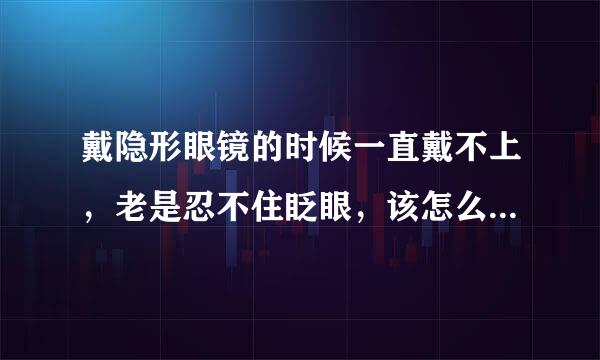 戴隐形眼镜的时候一直戴不上，老是忍不住眨眼，该怎么办？谁知道解决的办法吗？