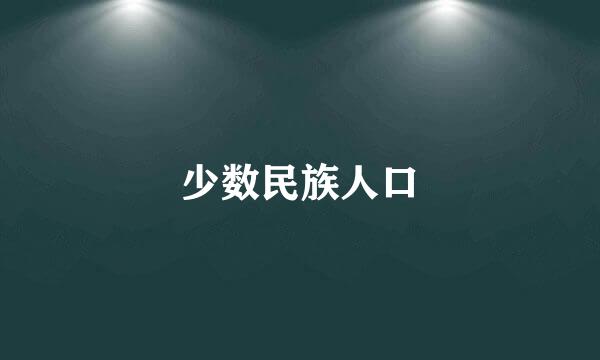 少数民族人口