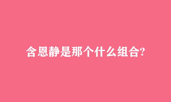 含恩静是那个什么组合?