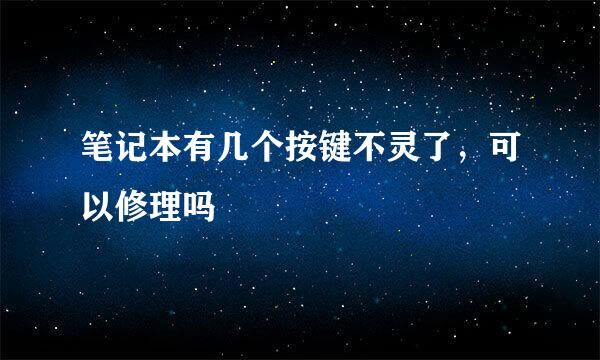 笔记本有几个按键不灵了，可以修理吗