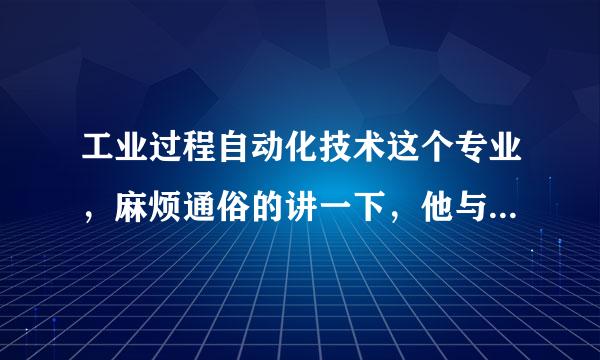 工业过程自动化技术这个专业，麻烦通俗的讲一下，他与我们生活有什么密切的联系，到底这个专业是做什么的