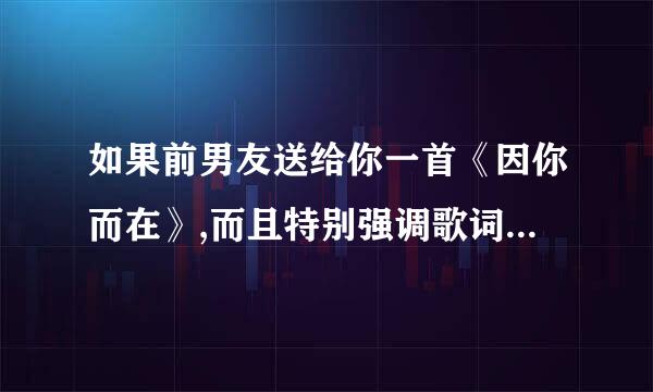 如果前男友送给你一首《因你而在》,而且特别强调歌词,是什么意思?