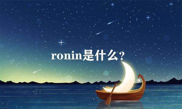 ronin是什么？