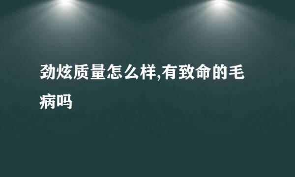 劲炫质量怎么样,有致命的毛病吗