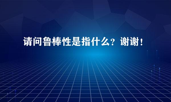 请问鲁棒性是指什么？谢谢！