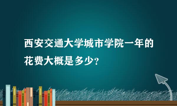 西安交通大学城市学院一年的花费大概是多少？