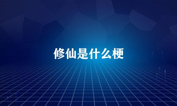 修仙是什么梗