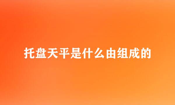 托盘天平是什么由组成的