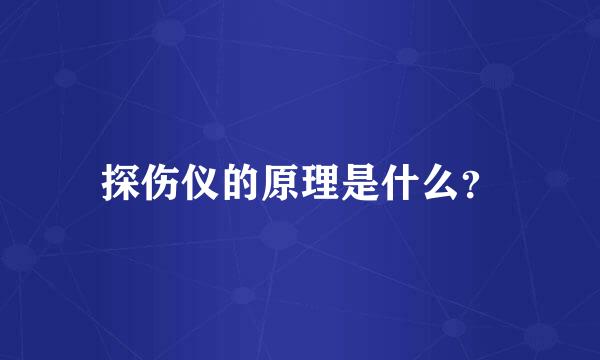 探伤仪的原理是什么？