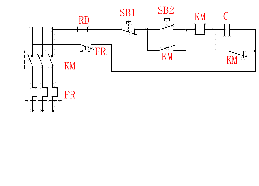 220V电路中交流接触器作用？及接线图？