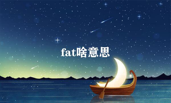 fat啥意思