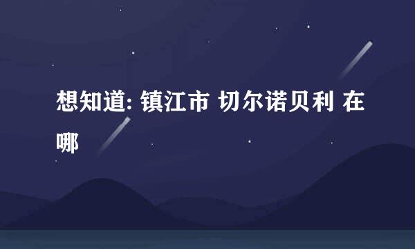 想知道: 镇江市 切尔诺贝利 在哪