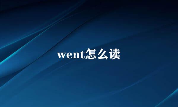 went怎么读