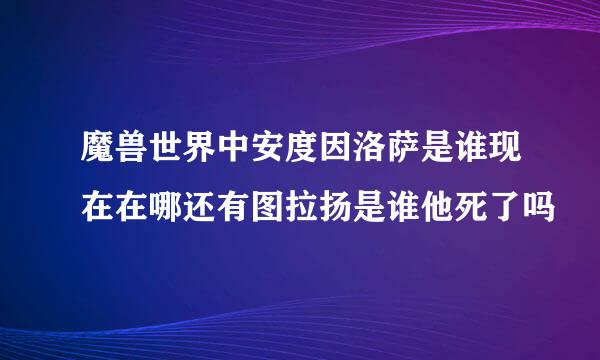 魔兽世界中安度因洛萨是谁现在在哪还有图拉扬是谁他死了吗