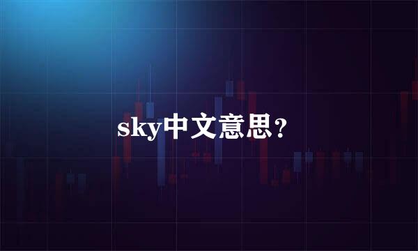 sky中文意思？