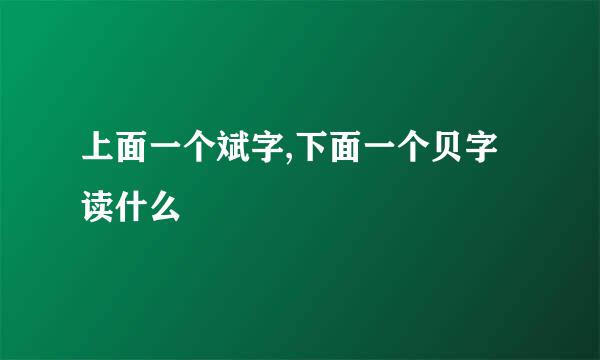 上面一个斌字,下面一个贝字读什么