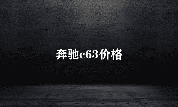 奔驰c63价格